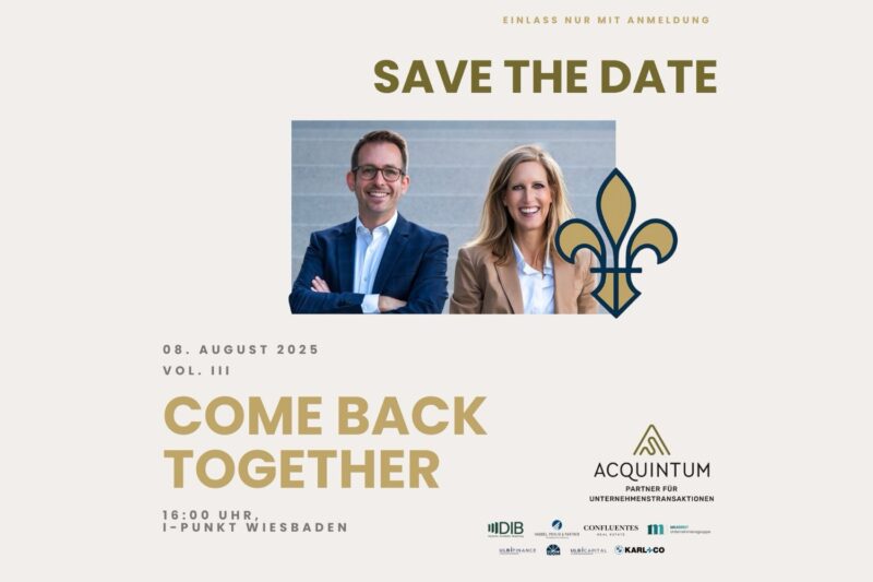Ira Aufenanger und Emil Strobl beim Mittelstands-Event Come Back Together 2025 in Wiesbaden