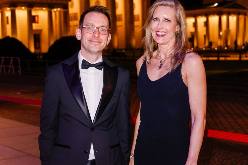 Emil Strobl und Ira Aufenanger von Acquintum beim German-British Friendship Award 2026 in Berlin – internationales Networking für M&A, Unternehmensnachfolge und Transaktionen